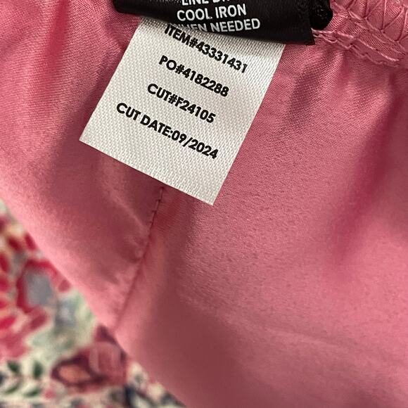 Torrid Open Front Challis Quilted Jacket Pink Floral Paisley Print Womens 2X - Picture 8 of 8